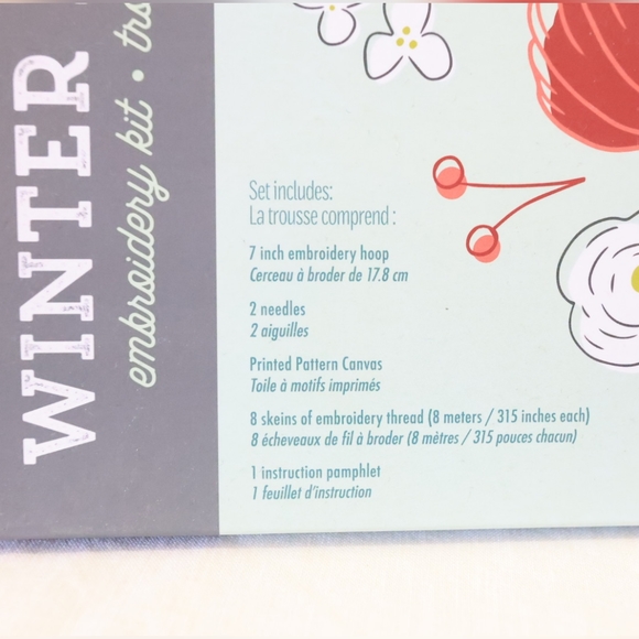 BNIB Winter Flower Embroidery Kit - Picture 2 of 5